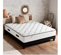 CONFORT DESIGN Hotel Grand Confort Ensemble matelas & sommier 180 x 200 - Ep. 30cm - Ressorts - 7 zones - Fabriqué en France