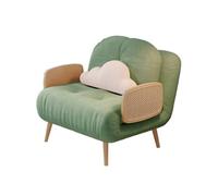 Confortable Canapé-lit Pliant, Dossier réglable, Fauteuil Convertible, Design Compact, adapté aux Chambres et Salons Chaise-lit Pliante portative(Green,75cm)