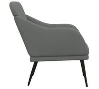 Confortable Fauteuil Gris foncé 63x76x80 cm, avec manuel de montage, Tissu__21450