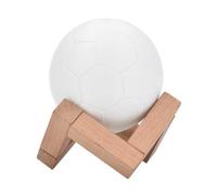 Confozen Lampe à Poser Ballon de Football LED, Rechargeable USB, Multicouleur RGB, avec Télécommande 24 Touches, Blanc, Moderne, Veilleuse Enfant