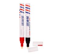 CONGARTENO 2 Pièces Stylos de Peinture pour Pierre, Stylo Doré pour Tombale | Marqueurs à Base D'huile, Écriture Fluide, Marquage Résistant aux Intempéries, pour Inscriptions, Verre et Entretien