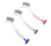CONGARTENO 3 Pièces Brosse à Casserole Manuelle Longue, PP, | Nettoyage Vertical, Manche Ergonomique, Retire Résidus et Saletés, pour Casseroles, Vaisselle, Toilettes