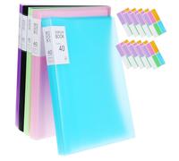 CONGARTENO 5pièces Chemises De Classement Plastique Lot Pochettes Et Onglets pour Organisation De Documents Et Fournitures De Bureau