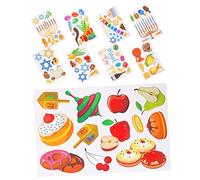 CONGARTENO 9 feuilles Décalcomanies Fenêtres Hanukkah Non-adhésives Autocollants Électrostatiques Décoratifs pour Vitres Miroirs et Fenêtres Intérieures Ambiance Festive Lumineuse pour