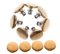 CONGARTENO Boutons D'embrasse De Rideaux Ronds 20 Mm en Alliage Doré, 10 Pièces, Supports Pratiques Réutilisables pour Attache-Rideaux Maison Salon Chambre Salle à Manger