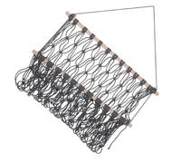 CONGARTENO Étagère Murale Macramé Tressée Main Grise Rangement Suspendu Multifonction Pour Chambre Garçon Fille Support Gain De Place Pour Jouets Peluches Et Plantes Décoratives