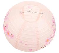 CONGARTENO Lanterne en Papier 35 CM Rose à Fleurs de Cerisier Lanterne Pliante Suspendue pour Décoration de Fête de Mariage Décoration Japonaise Traditionnelle pour Restaurants et Maison