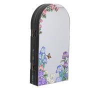 CONGARTENO Mini Moderne Chinois Finition Acrylique Paravent en Miroir Solution Décorative Résistante aux Rayures Motifs Asiatiques Uniques pour ou Bureau Dortoir
