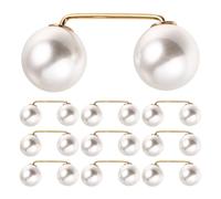 CONGARTENO Pinces à Ourlet et Boutons de Taille en Alliage et Imitation Blanc, Lot de 10, Ajusteurs pour Jeans et Pantalons, Accessoires Polyvalents pour Usage Quotidien et Mariage