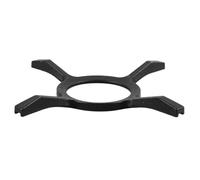 CONGARTENO Support Antidérapant en Fer Noir pour Wok et Casserole, Accessoire Pratique pour Réchaud Gaz, Haute Fiabilité et Stabilité sur Plaque de Cuisson
