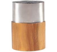 Coninx Bloc Couteaux Inox avec Insert Acacia - 12 Couteaux | Gardez vos couteaux à portée de main pour préparer de délicieux plats faits maison.