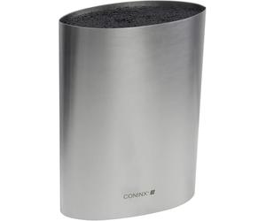 Coninx Bloc Couteaux Universel Inox Sans Couteaux Avec Insert À Fibres | Rangez Jusquà 12 Couteaux De Cuisine En Toute Sécurité Grâce À Un Insert Flexible Et Un Design Élégant