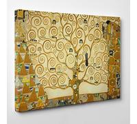 ConKrea Toile canevas sur châssis Prêt à accrocher L'arbre de la vie Gustav Klimt Culture art Art nouveau Style Liberty Dimensione: 70x100cm A - Senza Cornice