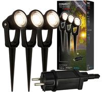 CONNECT TO SHINE Kit de d marrage Lilis avec lot de 3 spots de jardin LED, IP65