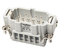 Connecteur 10 pôles avec prise de terre, rectangulaire, à broche