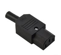 Connecteur AC mâle femelle 3 broches 10 A cuivre étamé (femelle) | Options mâles et femelles, design à 3 pôles, pour un isolant durable, montage sûr, qualité industrielle