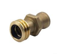 Connecteur adaptateur de réservoir de propane en laiton pour chariot élévateur Re7141m Raccord rapide Convient aux cylindres de 9,1 kg, 15,2 kg, 19,7 kg, valve mâle sécurisée, finition jaune (A)