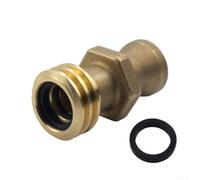 Connecteur adaptateur de réservoir de propane en laiton pour chariot élévateur Re7141m Raccord rapide pour cylindres de 9 kg, 15,2 kg, 19,7 kg, valve mâle sécurisée Finition jaune (B)