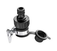Connecteur adaptateur de robinet - Raccord de robinet 1/2 et 5/8 po | Adaptateur de tuyau d'eau en acier inoxydable ABS - À visser sur le jardin, la cuisine, la machine à laver, le lave-vaisselle, le