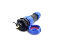 Connecteur aéronautique SP13 3 broches, IP68 mâle et femelle femelle Connecteur de câble 3 broches Montage sur écrou arrière Fiche aviation pour l'industrie 250 V 13 A