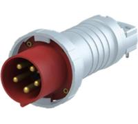 Connecteur Amphenol 125 ampères CEE à 5 broches (3P+N+PE) mâle, codage 6h rouge 200/346 V à 240/415 V fréquence 50 et