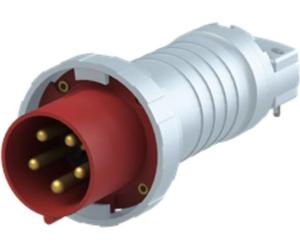Connecteur Amphenol 125 ampères CEE à 5 broches (3P+N+PE) mâle, codage 6h rouge 200/346 V à 240/415 V fréquence 50 et