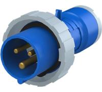 Connecteur Amphenol 16 ampères CEE 3 pôles (2P+PE) broche, codage 6h bleu 200/250 V fréquence 50 et 60 Hz - 1 pièce