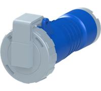 Connecteur Amphenol 16 ampères CEE 3 pôles (2P+PE) femelle, codage 6h bleu 200/250 V fréquence 50 et 60 Hz
