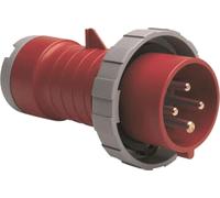 Connecteur Amphenol 32 ampères CEE à 4 broches (3P+PE) mâle, codage 6h rouge 380/415 V fréquence 50 et 60 Hz - 1 pièce