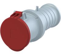 Connecteur Amphenol 63 ampères CEE 4 pôles (3P+PE) femelle, codage 6h rouge 380/415 V fréquence 50 et 60 Hz -
