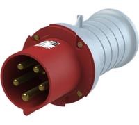 Connecteur Amphenol 63 ampères CEE à 5 broches (3P+N+PE) mâle, codage 6h rouge 200/346 V à 240/415 V fréquence 50 et
