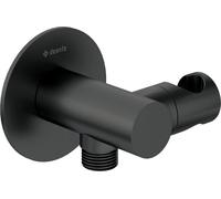 Connecteur angulaire rond avec support de combiné