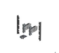 Connecteur avant - HETTICH - 9257619 - Acier - Anthracite Argente - 101 mm