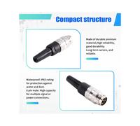 Connecteur Circulaire Étanche IP65 M16 J09, Fiche Mâle 8 Broches - Connecteur Électrique Robuste pour une Performance Fiable