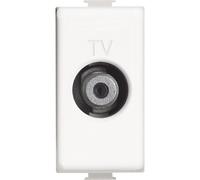 Connecteur coaxial TV type F 1 module blanc Matix BTicino AM5202F