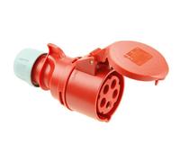 Connecteur contre-courant rouge 32 Ah/415 volts 4 pôles