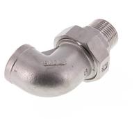 Connecteur coudé 90deg 1'' Mâle R x Femelle Rp Acier inoxydable Joint conique 16bar (224.8psi)