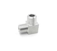 Connecteur coudé BSP à 90 degrés - Raccord de tuyau fileté mâle en acier inoxydable 304 pour amélioration de la maison (0,3 cm)