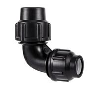 Connecteur coudé de Tube en PVC PE 20/25/32mm, coude en t réducteur, raccord rapide, alimentation en eau d'aquarium domestique, accessoires de plomberie noir/bleu(25-20mm Black Elbow)