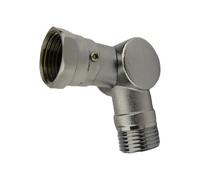 Connecteur coudé pivotant pour tuyau réglable à 180, Silver | Connecteur coudé pivotant pour tuyau de jardin, raccord à connexion rapide, facile à utiliser,