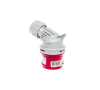 Connecteur coudé portable 16A 5P 400V rouge IP44 TWIST 7415-6