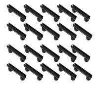 Connecteur D’étagère Caché en Plastique Noir, 20 Sets pour Panneaux | Fixation Discrète, Grip Sûr et Reconfiguration Facile, pour Unités de Rayonnage et Panneaux de Bibliothèque