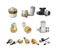 Connecteur d'air pneumatique, raccord PC PCF/PL/PLF/BC 4mm 6mm 8mm 10mm 12mm, filetage 1/8 1/4 3/8 1/2, raccords de tuyaux, connecteurs rapides, 1 pièces(OD8mm-3l8,PC)