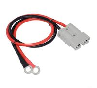 Connecteur d'alimentation double pôle 50 A 600 V pour EV pour intégration de batterie avec boîtier PC UL94V0 et fil isolé en silicone