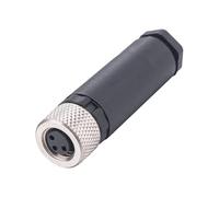 Connecteur d'alimentation précis 3 broches/4 broches résistant à la rouille | Prise électrique robuste avec broches en cuivre plaqué or épais pour une fiabilité dans les environnements difficiles