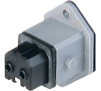 Connecteur dalimentation série (connecteur réseau) STAKEI Hirschmann STAKEI 2 930647106-1 embase femelle, verticale Nombre total de pôles: 2 + PE 16 A gris 1