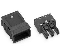 Connecteur dalimentation série (connecteur réseau) WINSTA MIDI WAGO 770-103 femelle, droit Nombre total de pôles: 2 + PE 25 A noir 25 pc(s) Carton