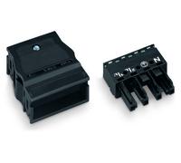 Connecteur d'alimentation série (connecteur réseau) WINSTA MIDI WAGO 770-104 femelle, droit Nombre total de pôles: 4 25 A noir 25