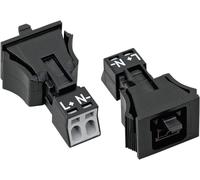 Connecteur d'alimentation série (connecteur réseau) WINSTA MINI WAGO 890-702 femelle, droit Nombre total de pôles: 2 16 A noir