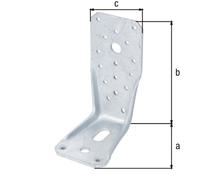 Connecteur d'angle Alberts, dimensions 135 x 85 x 65 mm, galvanisé, lot de 25 pièces